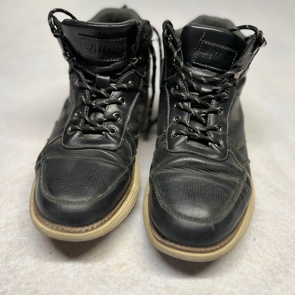 Arkbird Oxfords Men's Black Leather Office Casual High Top Sneakers‎ Size 10